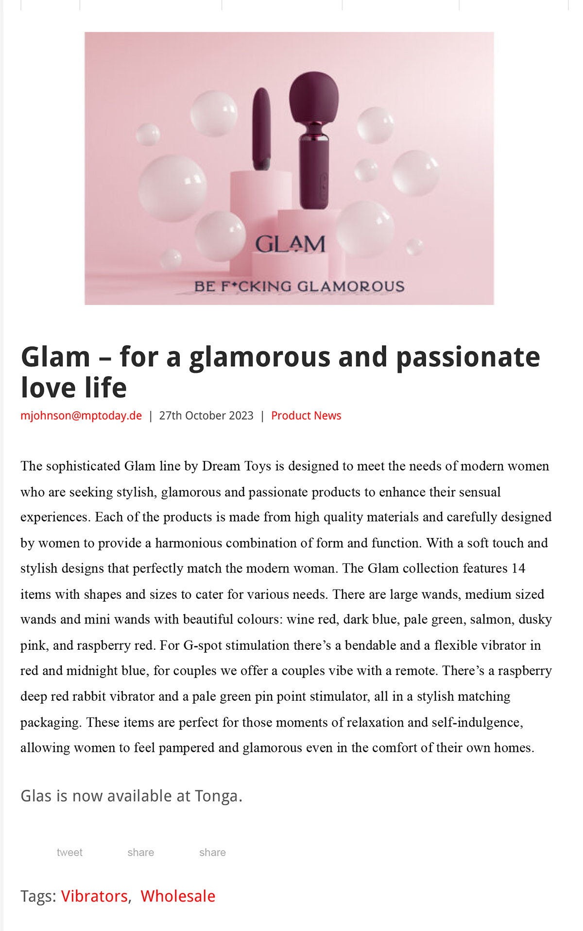 2023-10 EAN Online - Dream Toys Glam